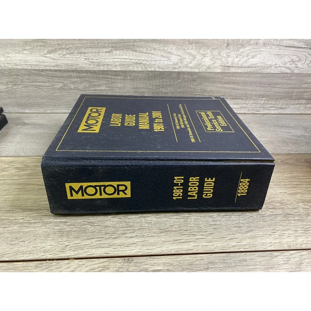 MOTOR Labor Guide Manual 1981 to 2001‎ Professional Service Trade Edition 18884